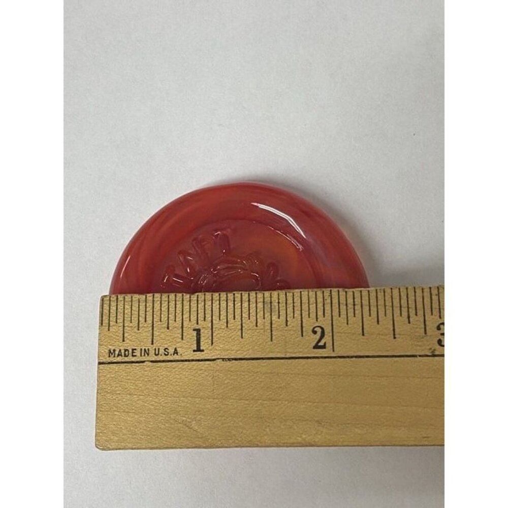 Red Art Glass Paperweight Glass Crab Oregon Coast Taft Art Studio #1 - Picture 5 of 6